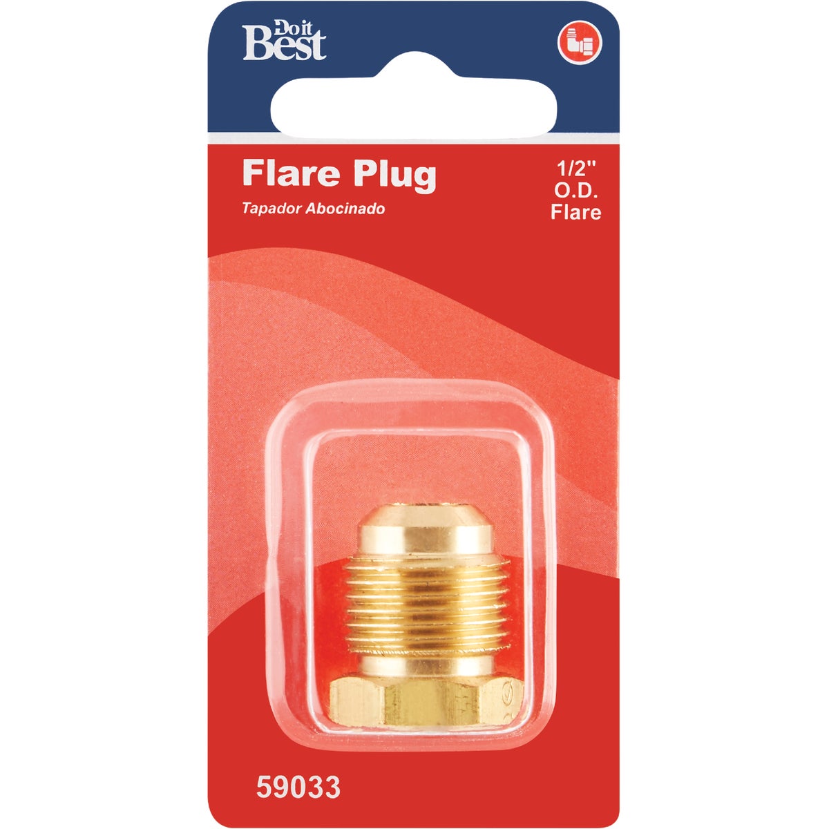 Do it 1/2 In. Brass Low Lead Flare Plug