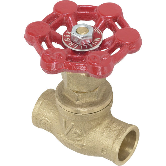 ProLine 1/2 In. SW Low Lead Cast Brass Stop Valve