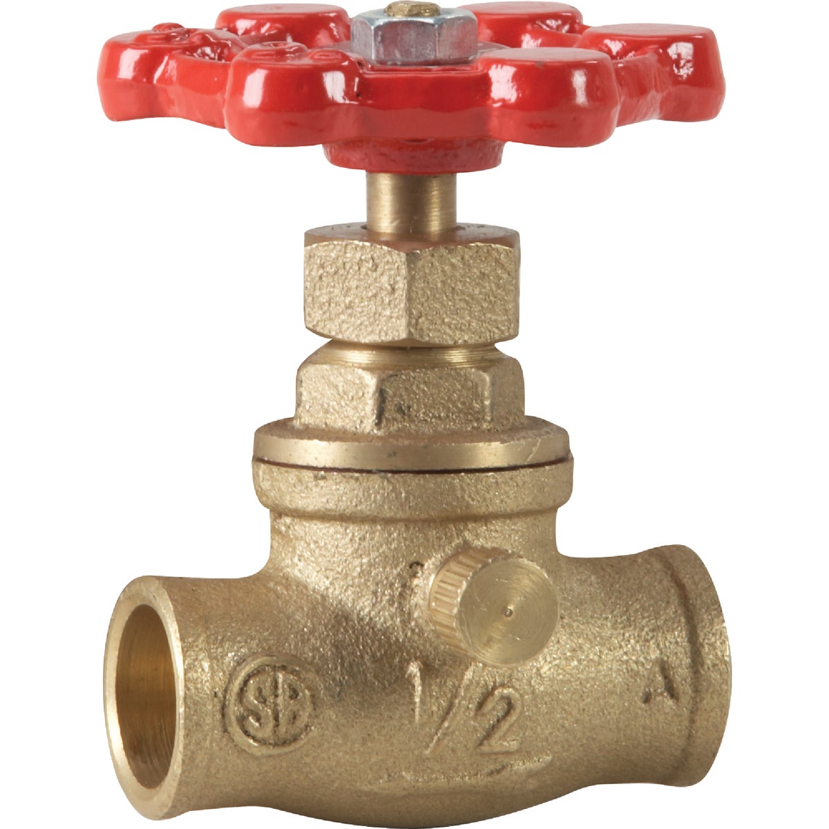 ProLine 1/2 In. SW Low Lead Cast Brass Stop Valve