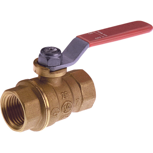 ProLine 1/2 In. FIP Forged Brass Full Port Ball Valve