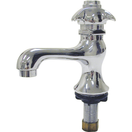 B & K Chrome-Plated Self-Closing 2.2 GPM Basin Faucet with Aerator