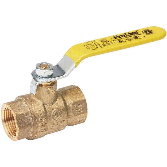 ProLine 1/2 In. FIP Brass Full Port Ball Valve