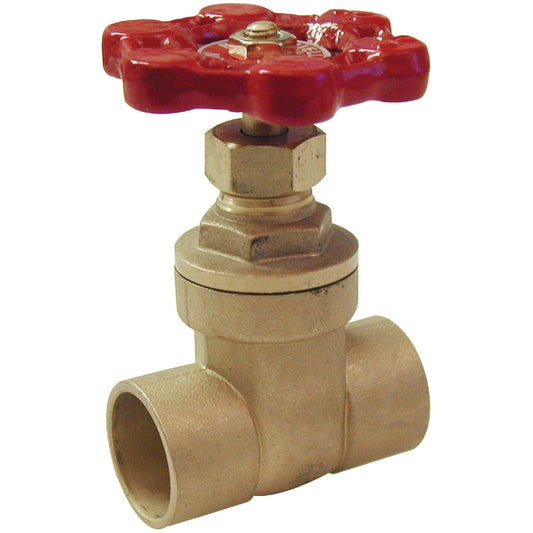 ProLine 1/2 In. S x 1/2 In. S Brass Solder Gate Valve