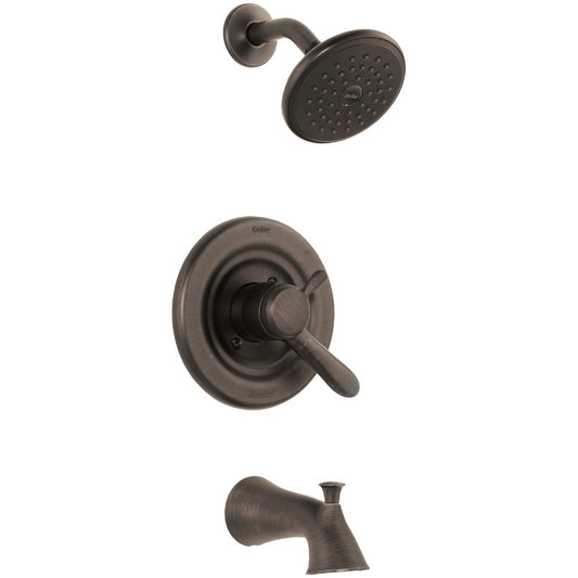 Delta Venetian Bronze 1-Handle Lever Tub and Shower Faucet