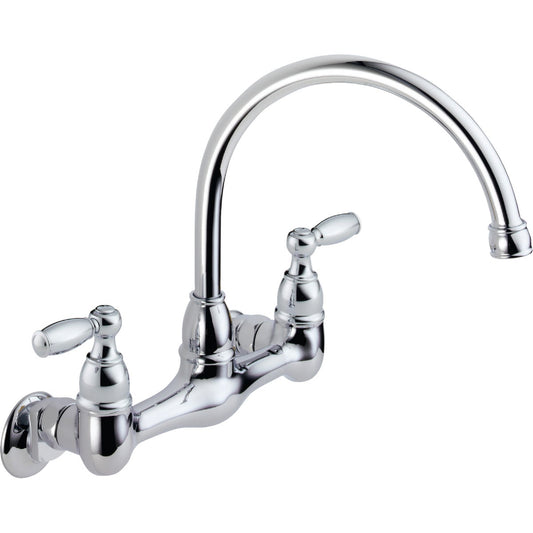 Peerless Chrome 2-Handle Utility Faucet