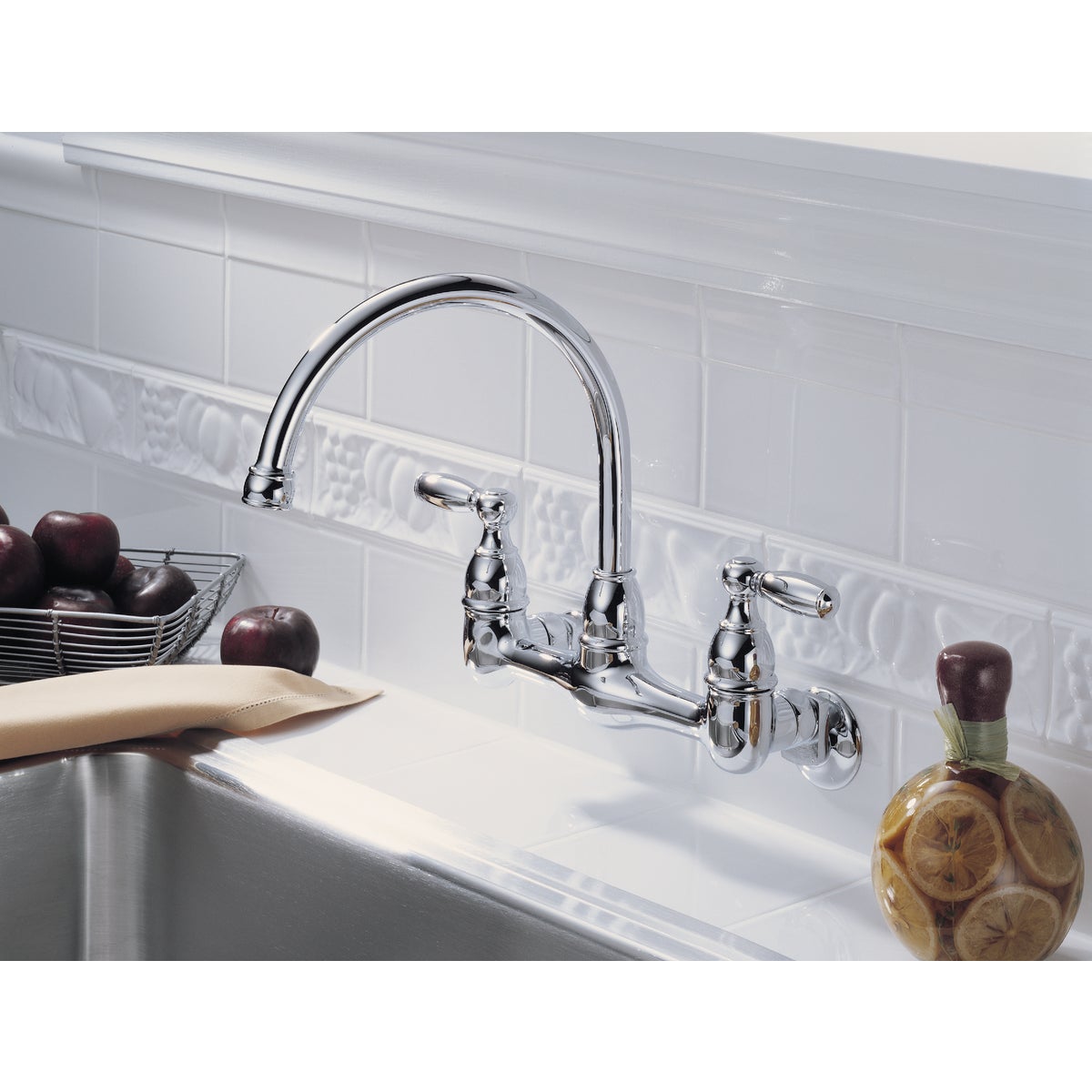 Peerless Chrome 2-Handle Utility Faucet