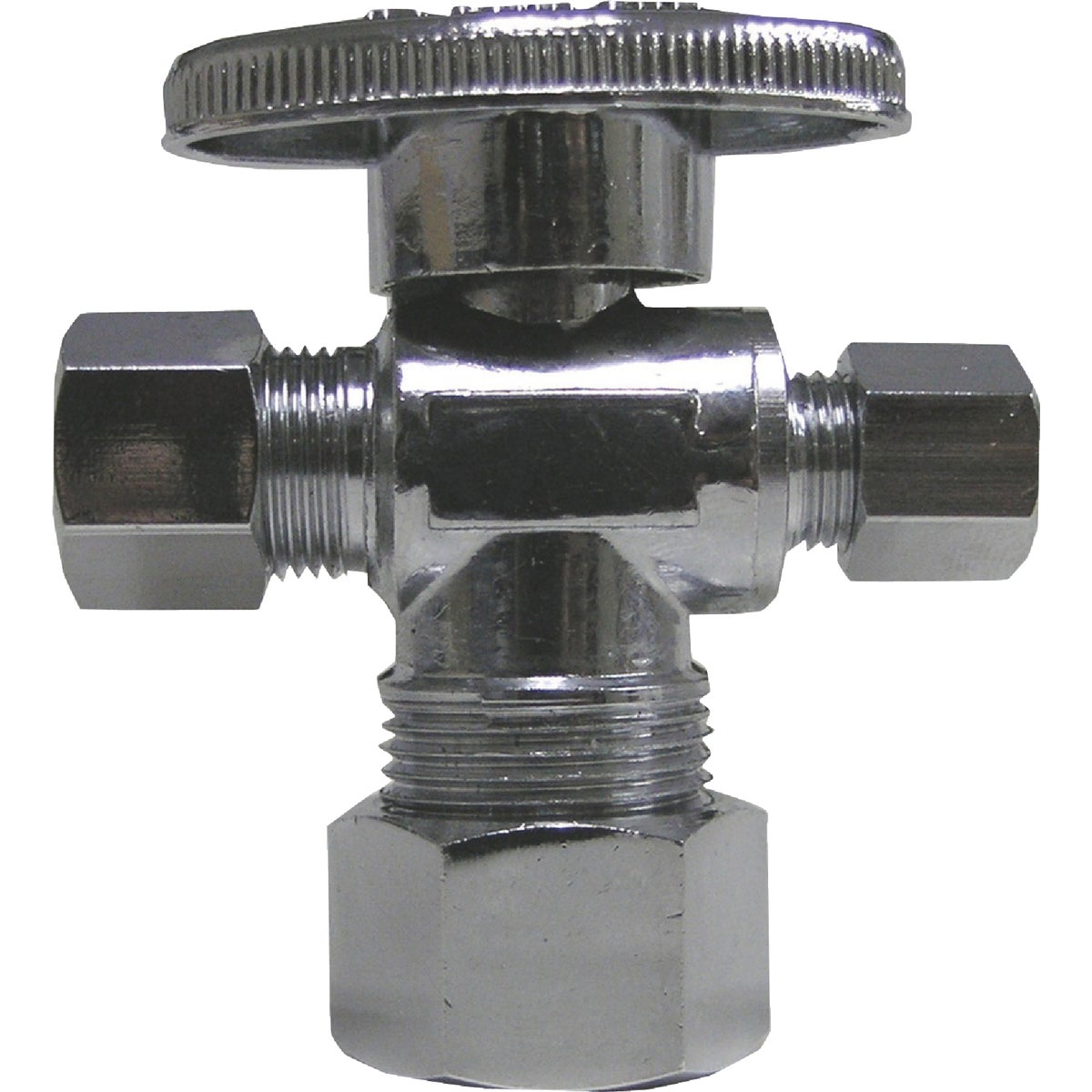 ProLine 5/8 In. OD x 3/8 In. OD x 3/8 In. OD Brass Cross Valve