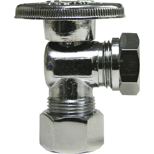 ProLine 5/8 In. OD x 7/16 In. SJ Quarter Turn Angle Valve