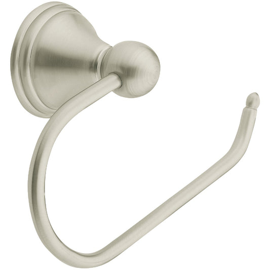 Moen Preston Brushed Nickel Single Post Wall Mount Toilet Paper Holder