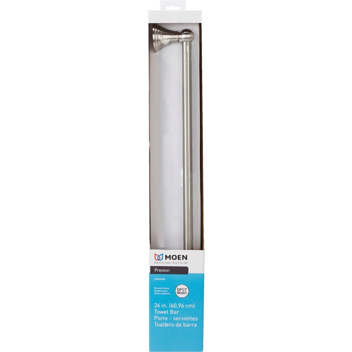 Moen Preston 24 In. Brushed Nickel Towel Bar