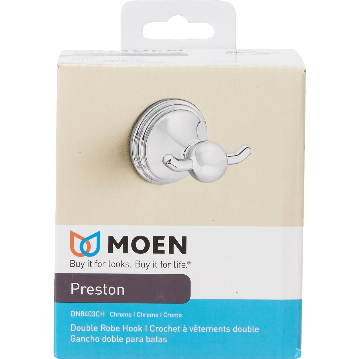 Moen Chrome Double Robe Hook