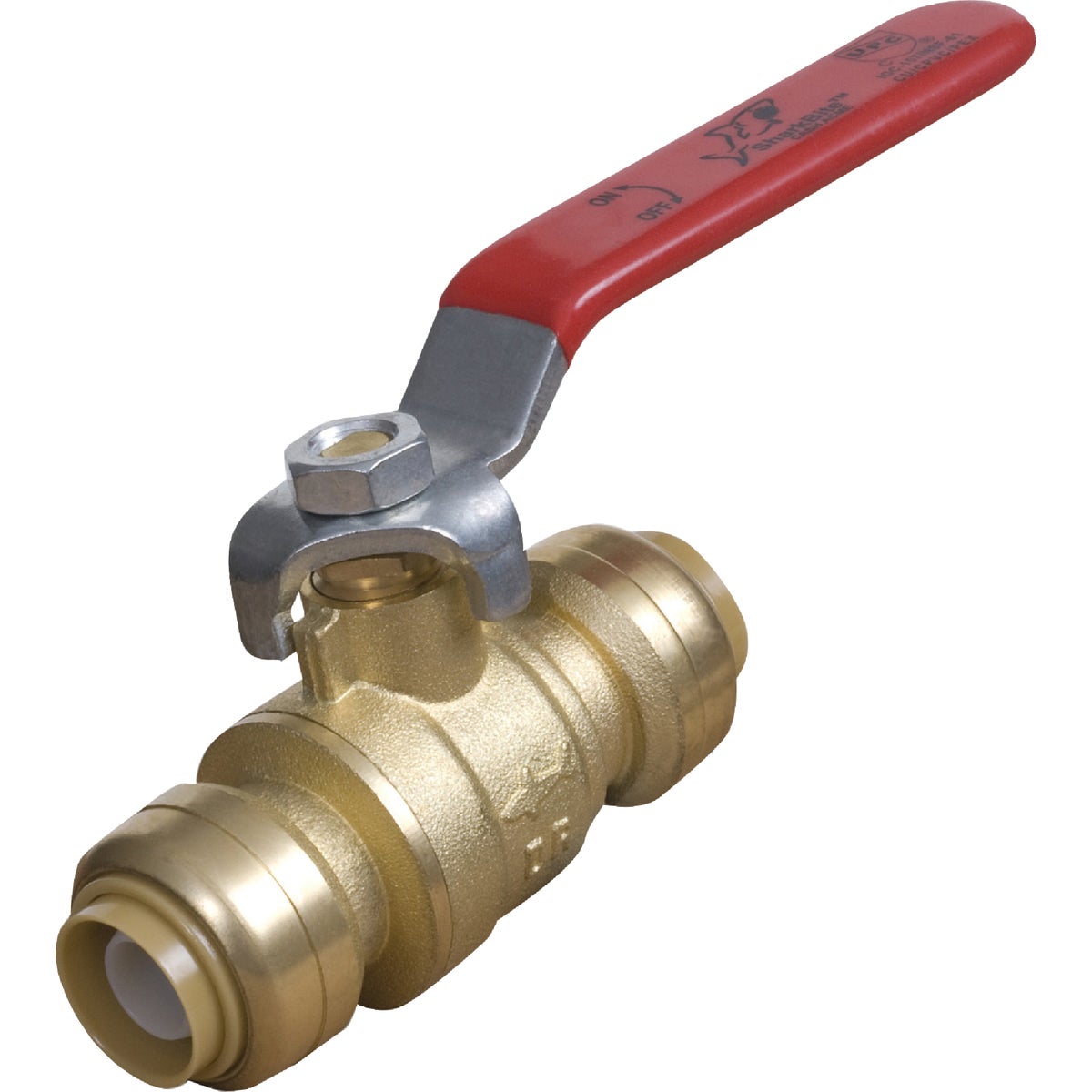 SharkBite 1/2 In. Brass Push-Fit Ball Valve