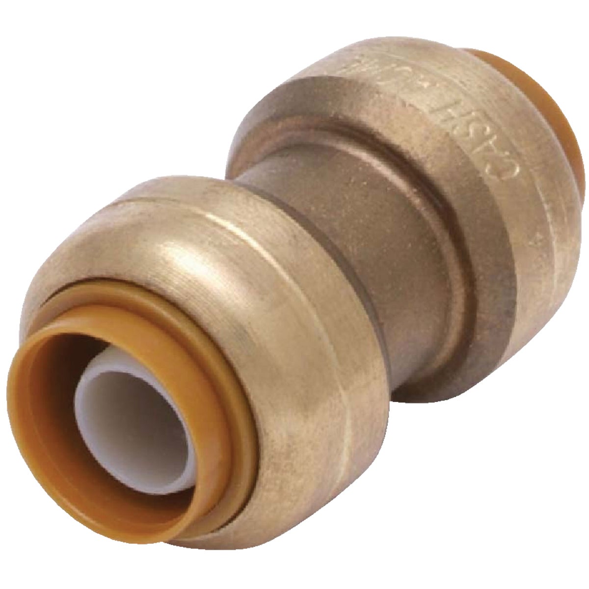 SharkBite 1/2 In. Push-to-Connect Straight Brass Coupling