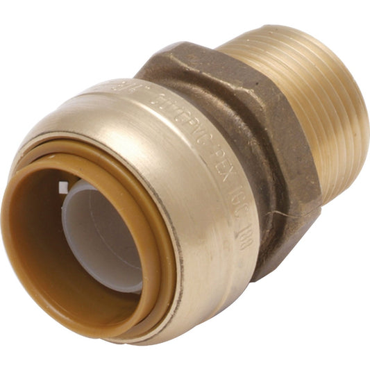 SharkBite 3/4 In. x 3/4 In. MNPT Straight Brass Push-to-Connect Male Adapter