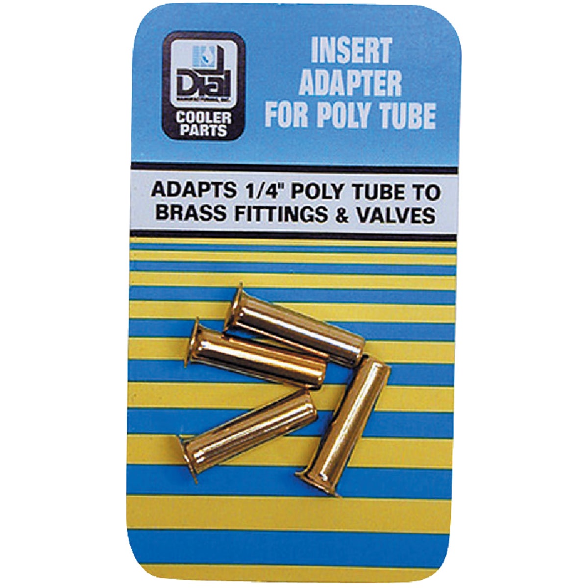 Dial 1/4 In. Poly Tube Insert Adapter (4-Pack)