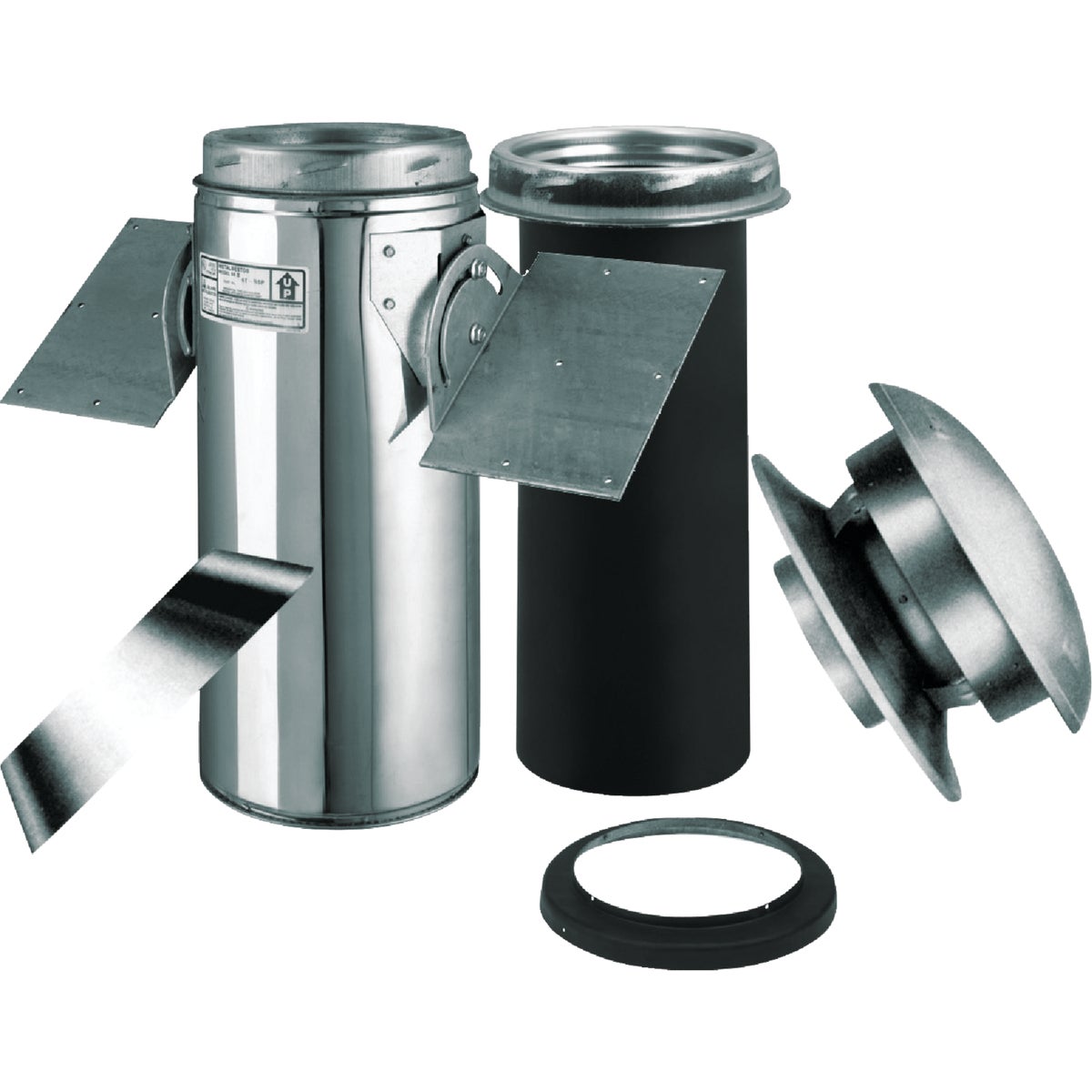 SELKIRK Sure-Temp 6 In. Stainless Steel Pitched Ceiling Chimney Support Kit