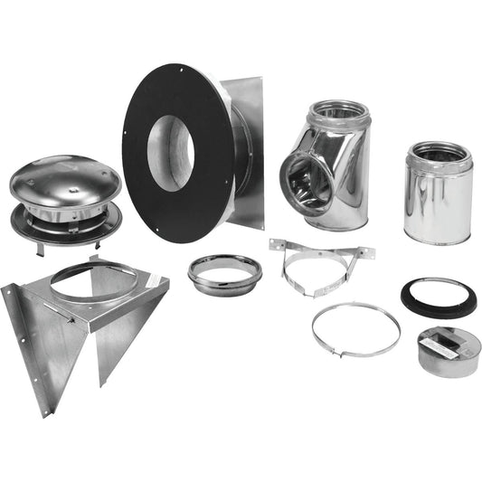 SELKIRK Sure-Temp 6 In. Stainless Steel Thru-The-Wall Chimney Support Kit