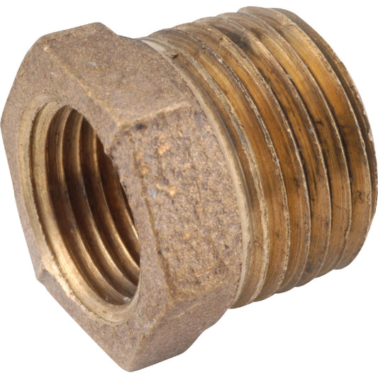 Anderson Metals 3/4 In. MPT x 1/2 In. FPT Red Brass Hex Reducing Bushing