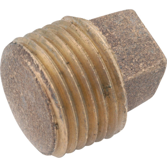 Anderson Metals 1/4 In. Red Brass Threaded Cored Pipe Plug