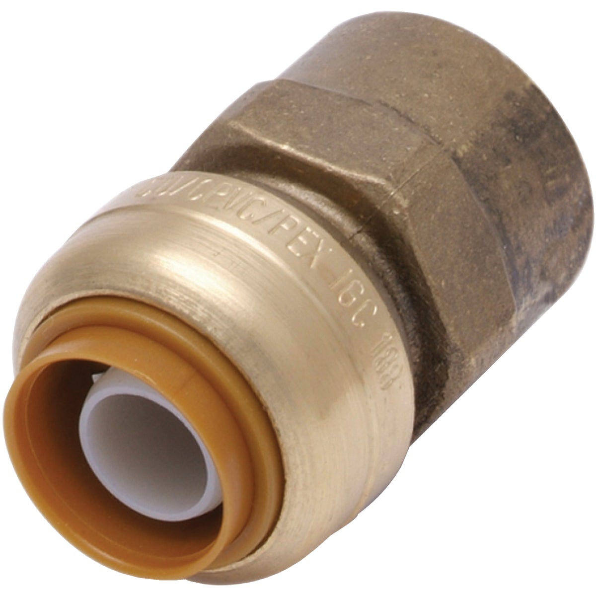 SharkBite 1/2 In. x 3/4 In. FNPT Reducing Brass Push-to-Connect Female Adapter