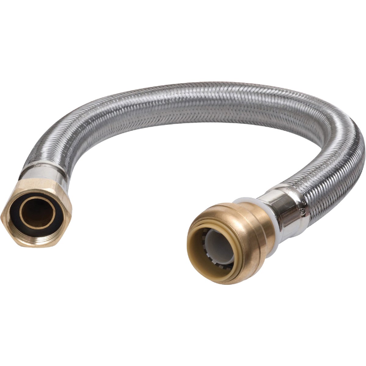 SharkBite 3/4 In. SB X 3/4 In. FIP X 24 In. L Braided Flexible Water Heater Connector