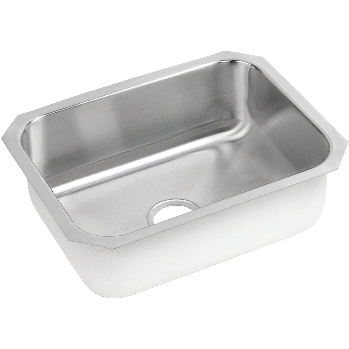 Elkay Single Bowl 23-1/2 In. L x 18-1/4 In. x 8 In. Deep Stainless Steel Kitchen Sink, Undermount