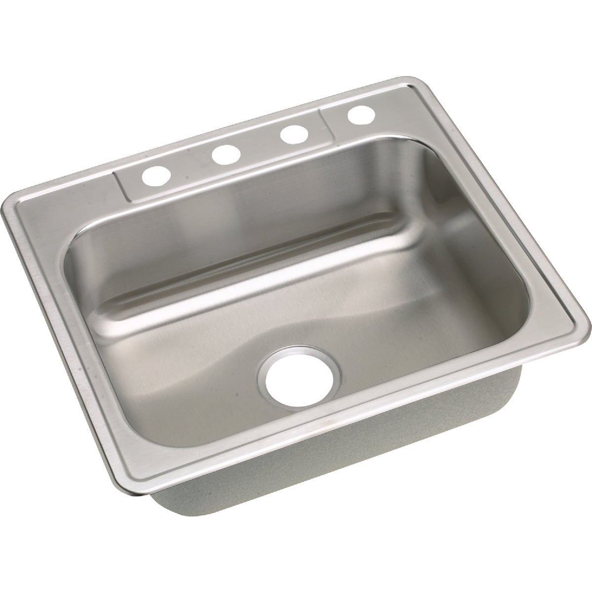 Elkay Single Bowl 25 In. x 22 In. x 8 In. Deep Stainless Steel Kitchen Sink