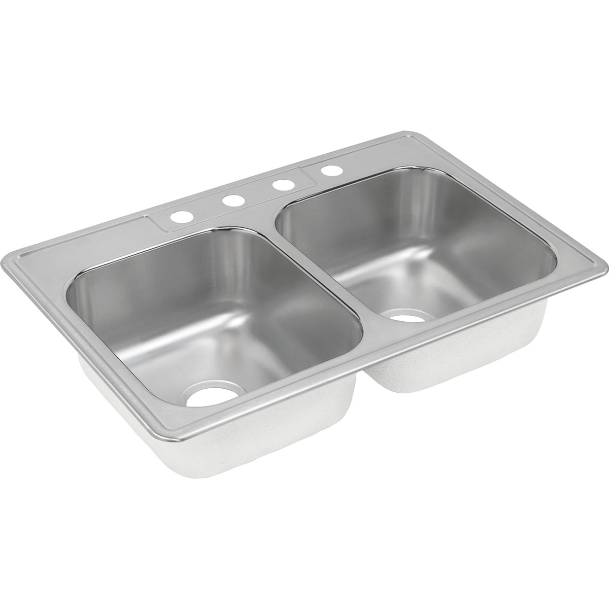 Sterling Double Bowl 33 In. x 22 In. x 8 In. Deep Stainless Steel Premium Kitchen Sink