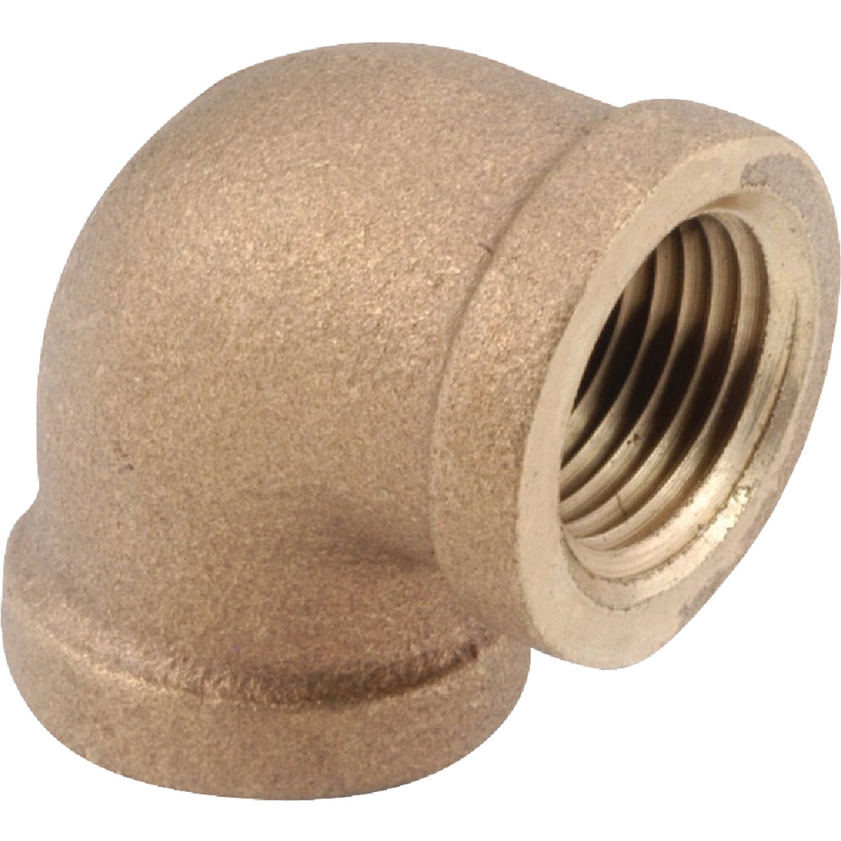 Anderson Metals 1-1/4 In. 90 Deg. Red Brass Threaded Elbow (1/4 Bend)