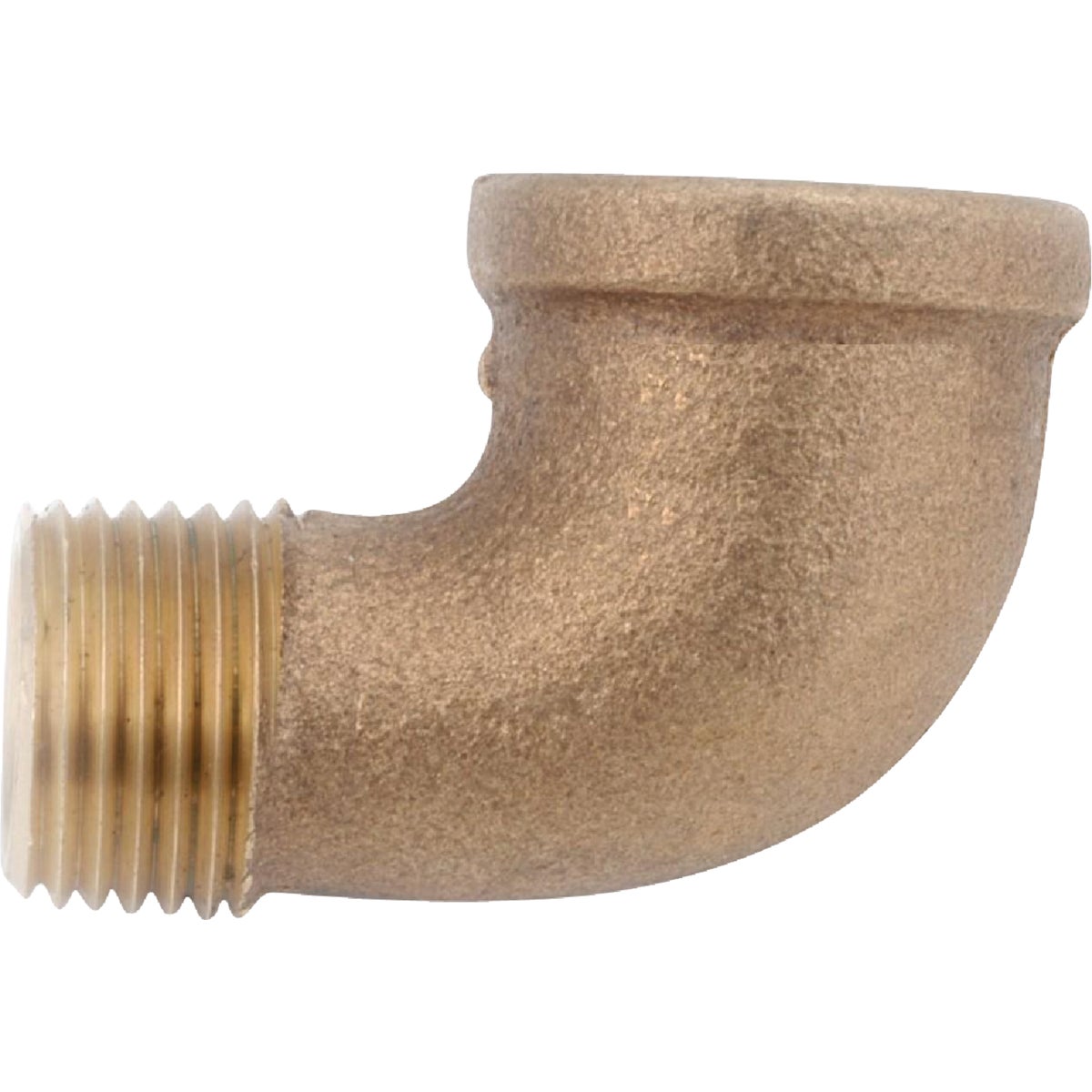 Anderson Metals 1-1/4 In. 90 Deg. Red Brass Threaded Elbow (1/4 Bend)