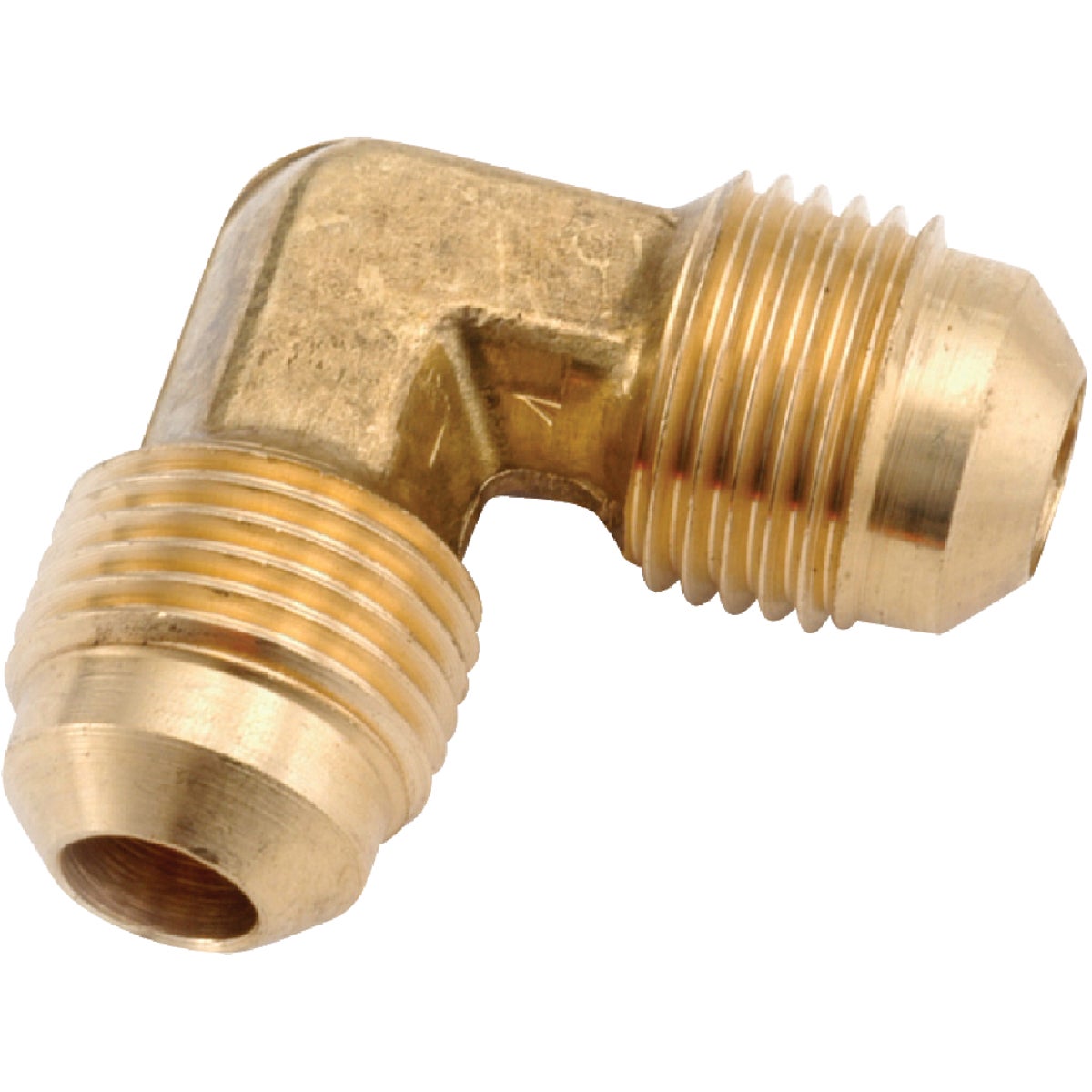 Anderson Metals 3/8 In. x 3/8 In. 90 Deg. 2-Way Flare Brass Elbow (1/4 Bend)