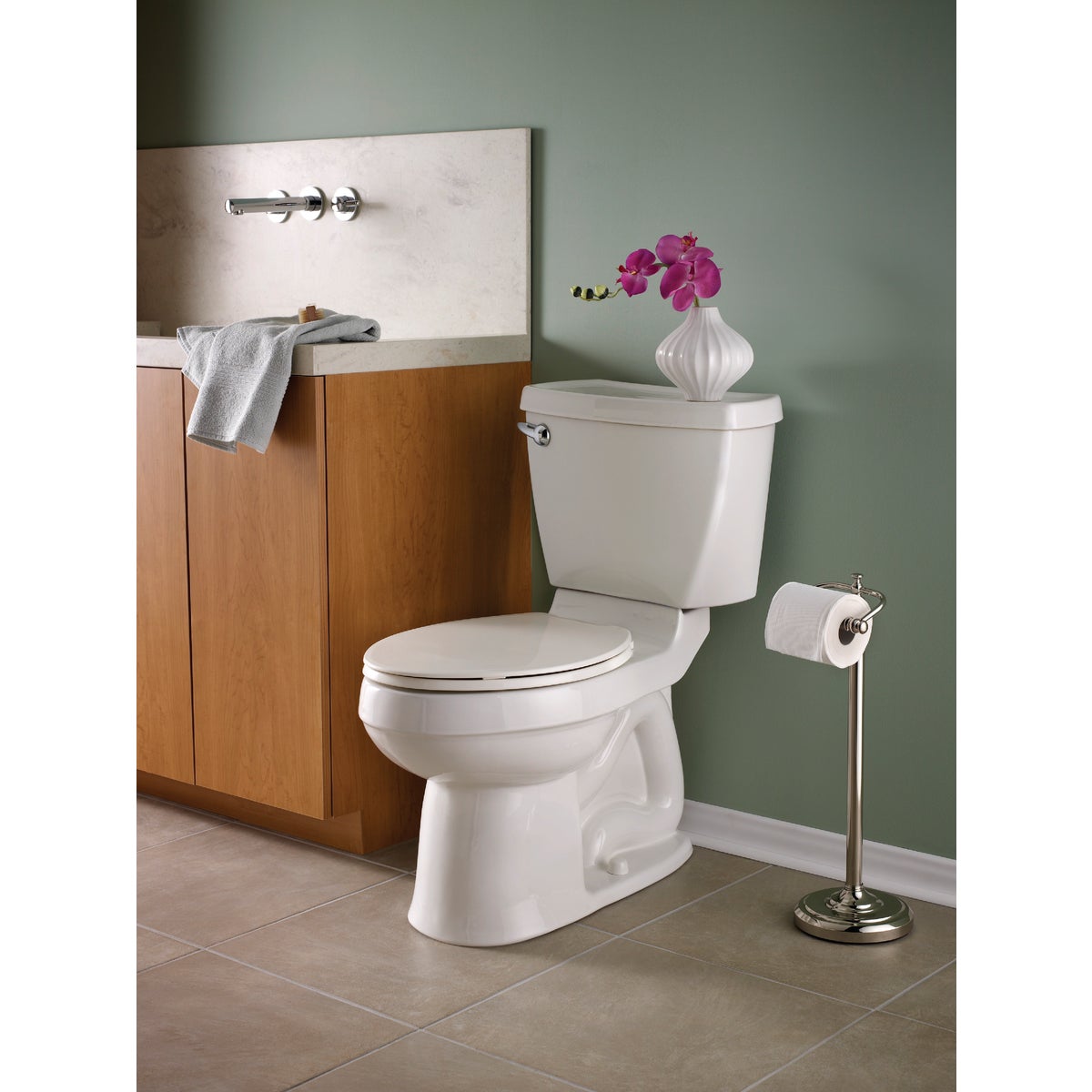 American Standard Champion 4 Right Height White Elongated Bowl 1.6 GPF Toilet