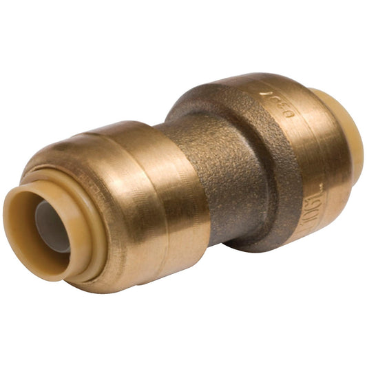 SharkBite 3/8 In. x 1/2 In. Push-to-Connect Brass Coupling