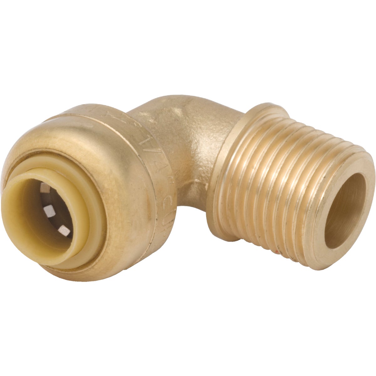 SharkBite 1/4 In. x 3/8 In. 90 Deg. Brass Elbow (1/4 Bend)