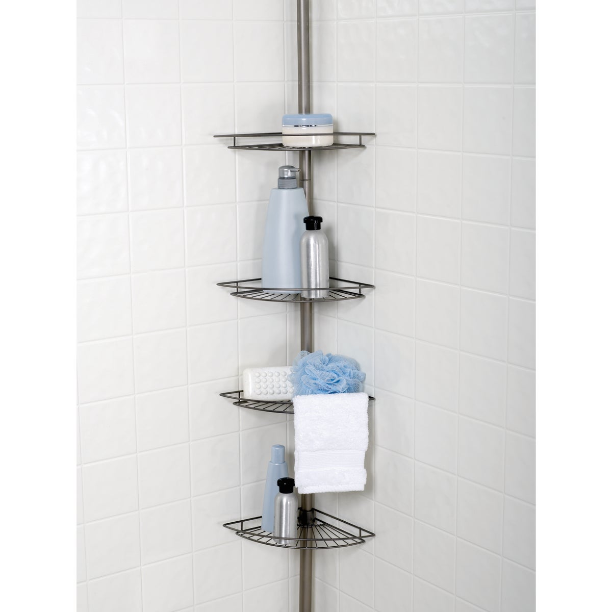 Zenith Zenna Home Metal 12 In. x 97 In. Shower Caddy