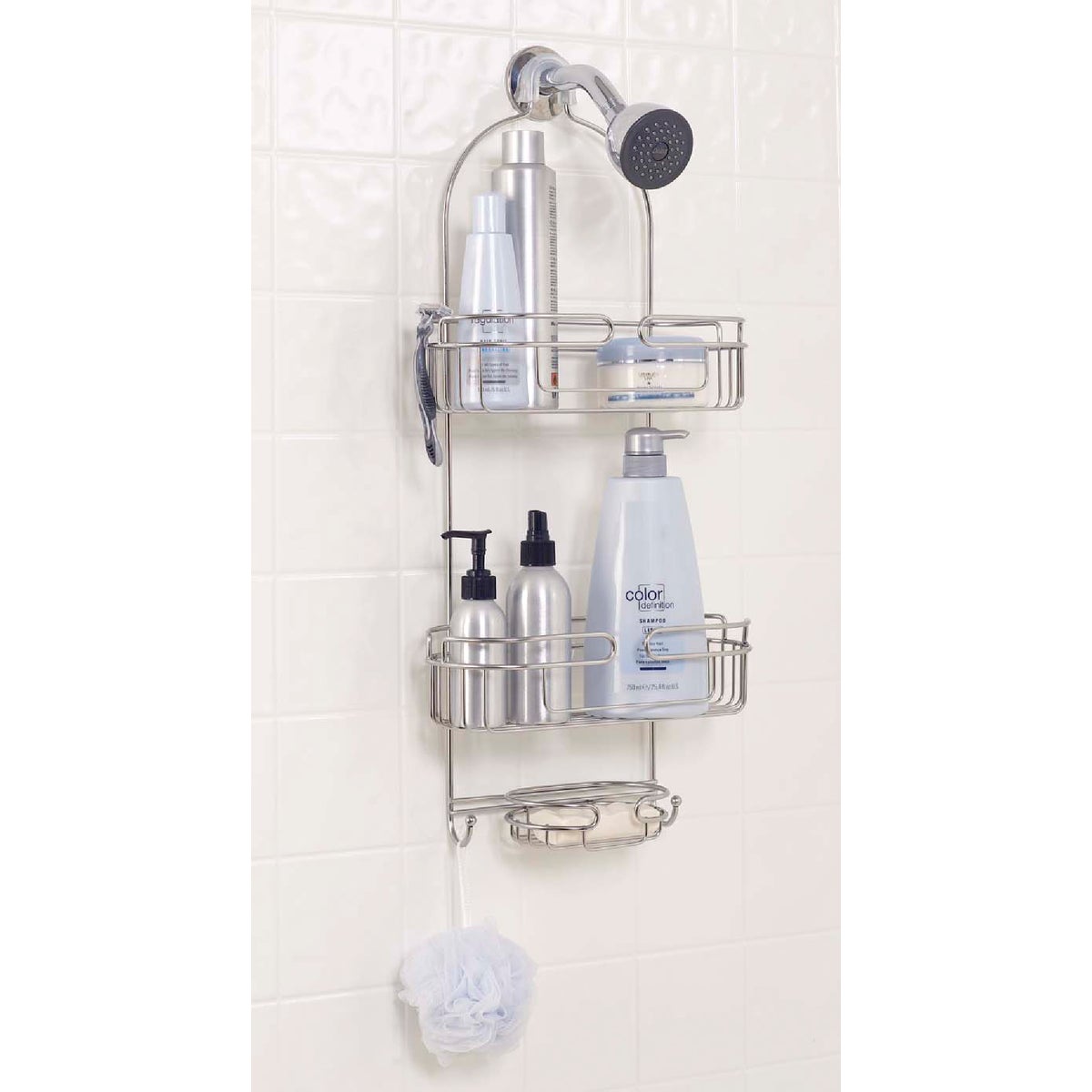 Zenith Zenna Home Stainless Steel 11-1/2 In. x 25-1/2 In. Shower Caddy