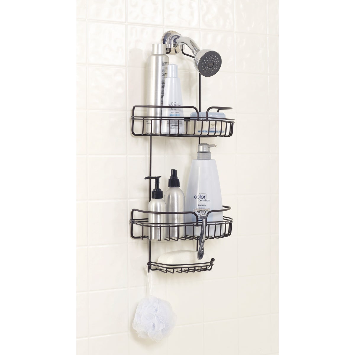 Zenith Steel 10 In. x 23-3/4 In. Shower Caddy