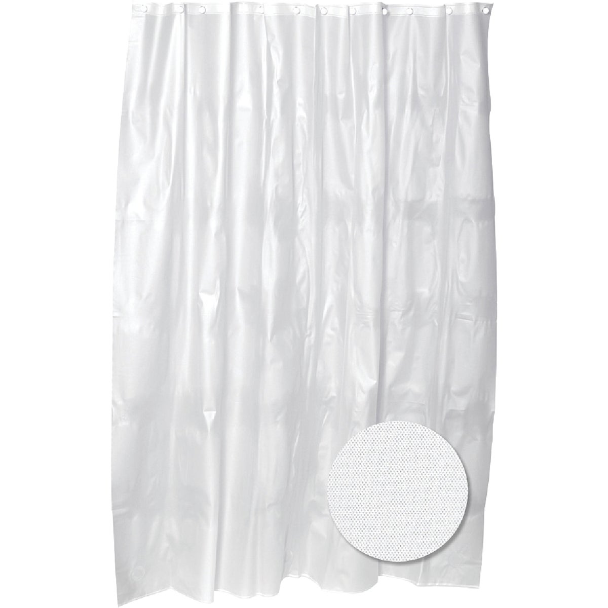 Zenith Zenna Home 70 In. x 72 In. Clear PEVA Shower Curtain Liner