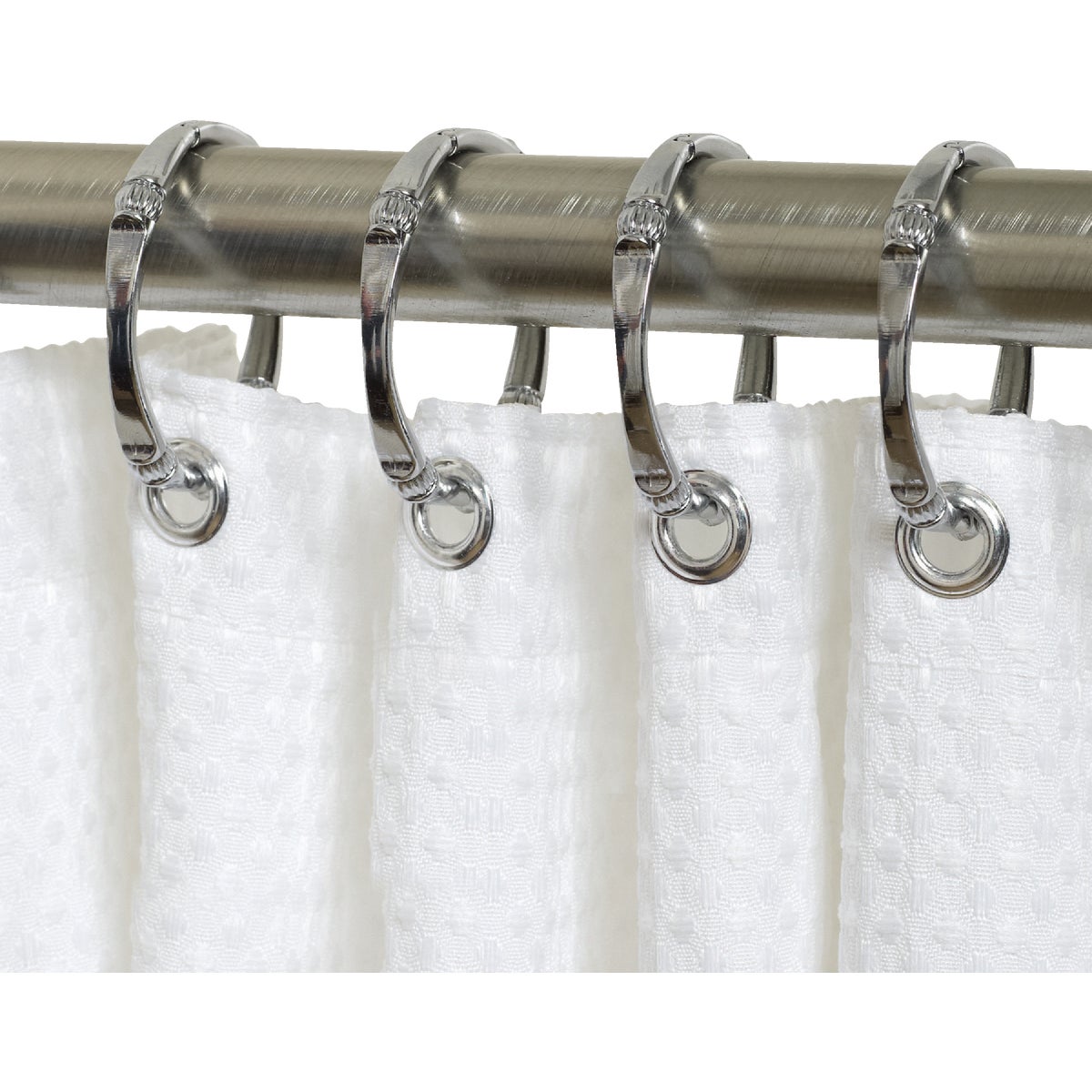 Zenith Zenna Home Chrome Decorative Shower Curtain Ring (12 Count)