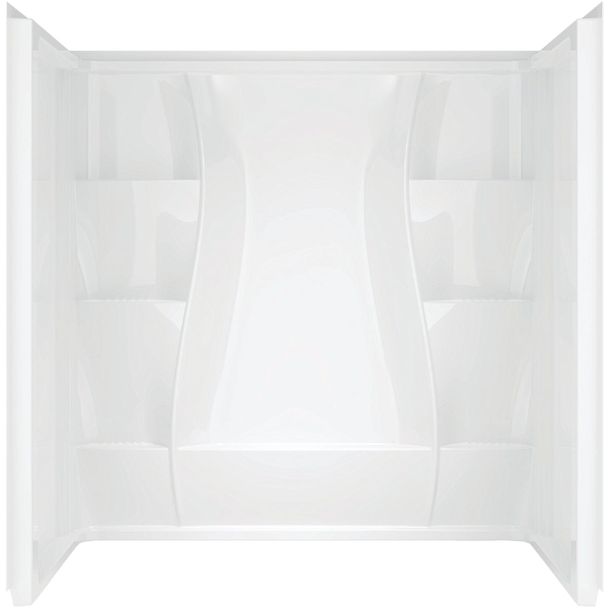 Delta Classic 400 3-Piece 60 In. L x 32 In. D Shower Wall Set in White