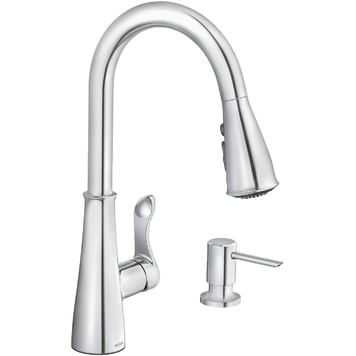 Moen Hadley Single Handle Pull-Down Kitchen Faucet, Chrome