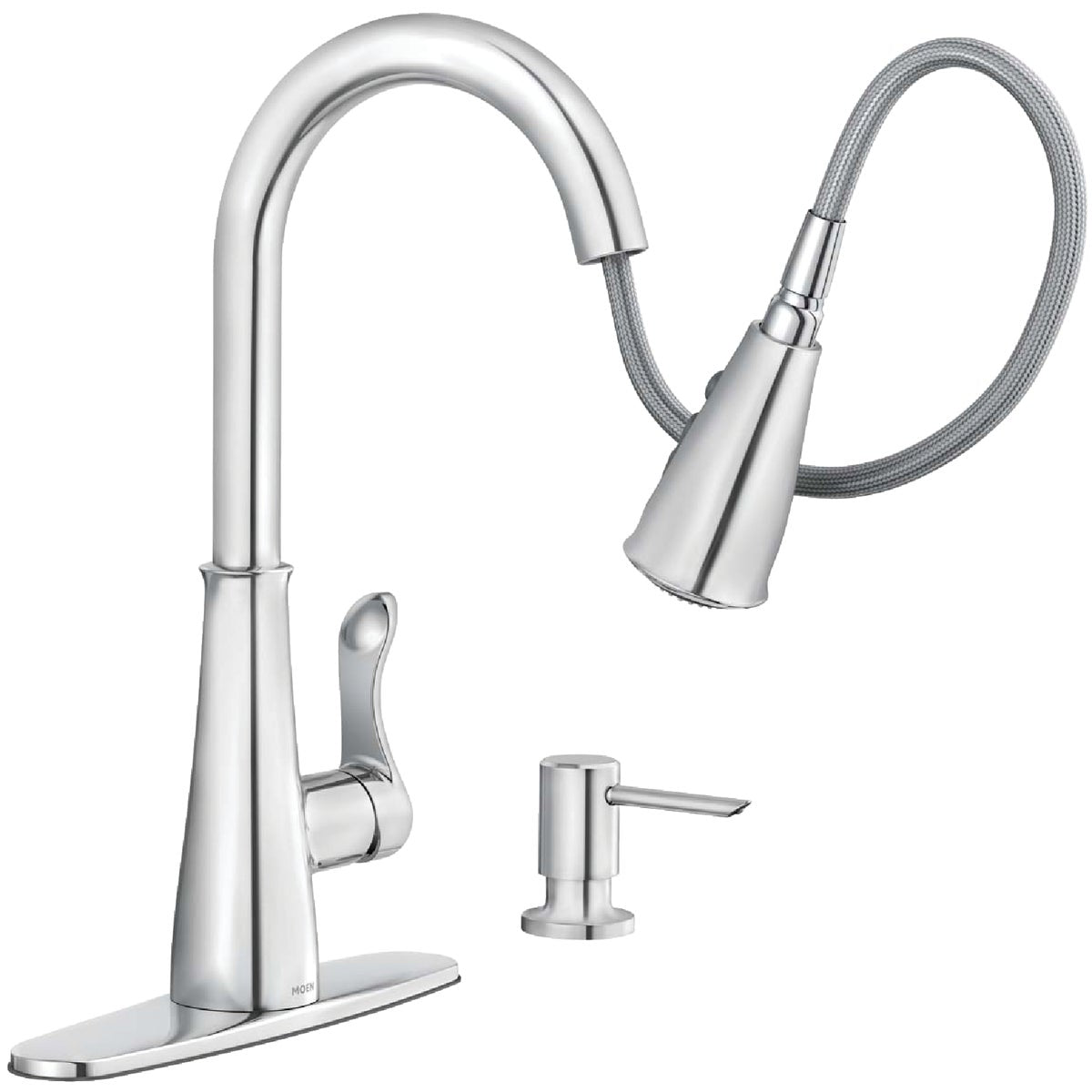 Moen Hadley Single Handle Pull-Down Kitchen Faucet, Chrome