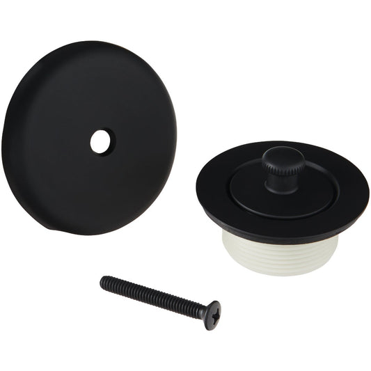 Do it Best Matte Black Roller Ball Bath Drain Trim Kit