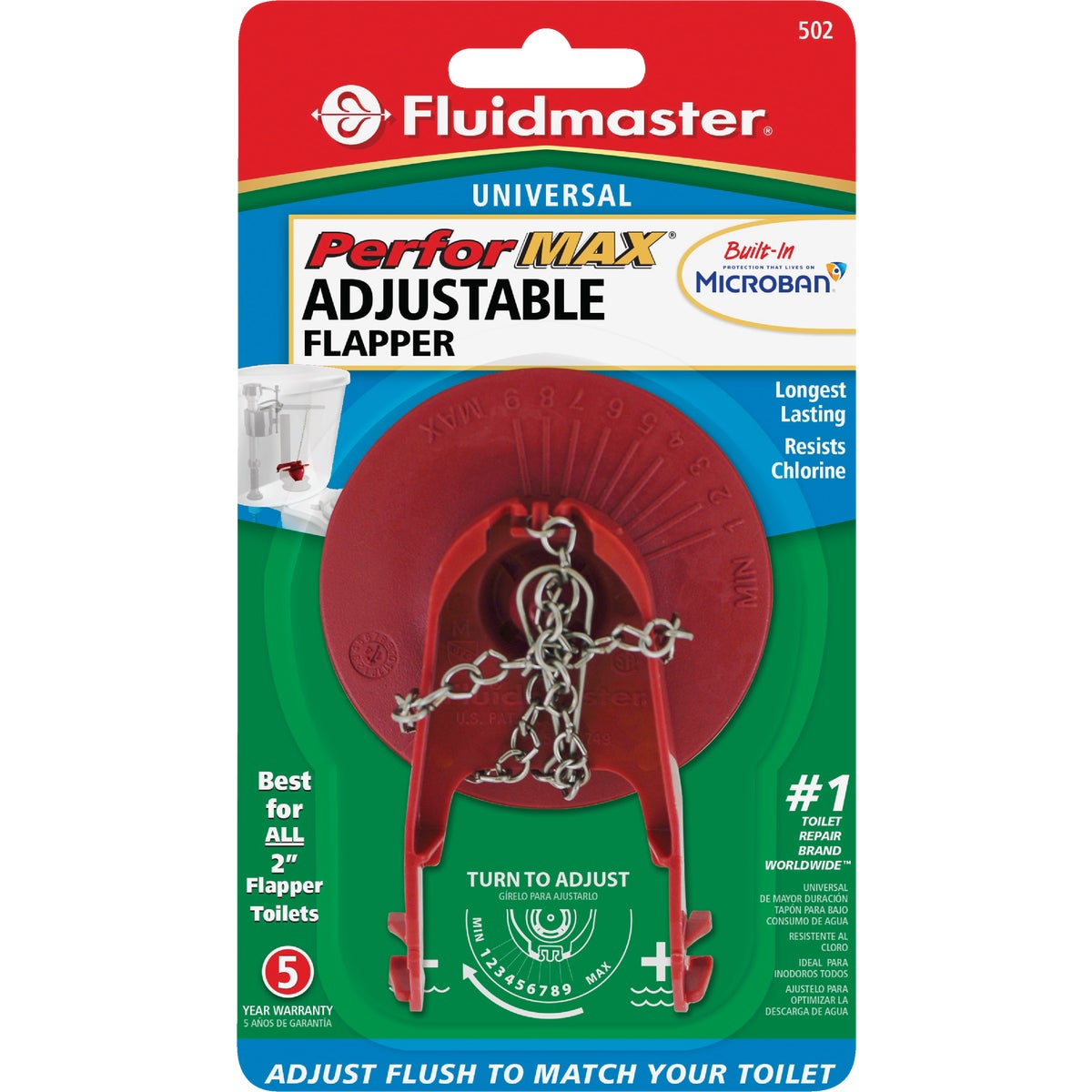 Fluidmaster PerforMAX 2 In. Rubber Universal Water-Saving Flapper