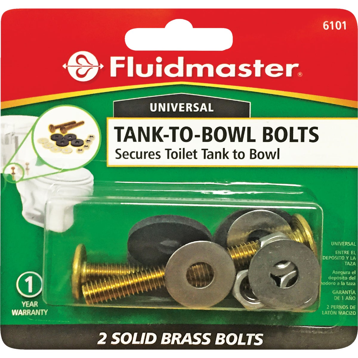 Fluidmaster Toilet Tank-to-Bowl Tank Bolts Kit (2-Pack)