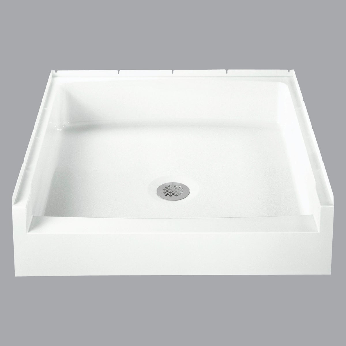 Sterling Advantage 32 In. W x 34 In. D Center Drain Shower Floor & Base in White