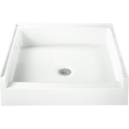 Sterling Advantage 32 In. W x 34 In. D Center Drain Shower Floor & Base in White