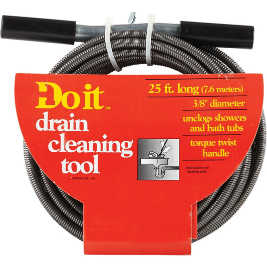 Do it 3/8 In. x 25 Ft. Galvanized Steel Handle Wire Cleanout Drain Auger