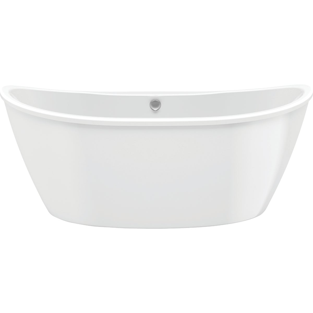 Maax Delsia 66 In. L x 36 In. W x 26 In. H Center Drain Freestanding Bathub in White