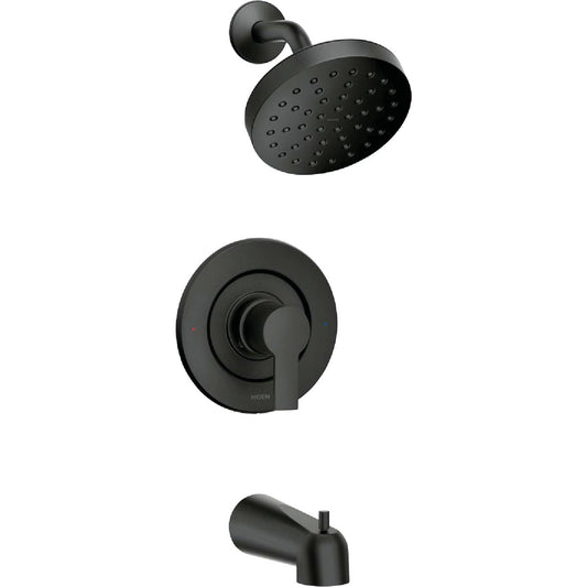 Moen Rinza Matte Black Single-Handle Posi-Temp Tub & Shower Faucet